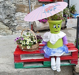 德卡,鲜花,装饰