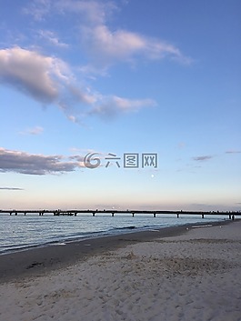 水域,海灘,天空