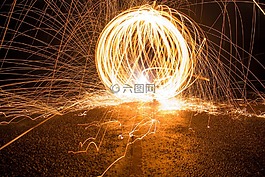 火花,光,長時(shí)間曝光