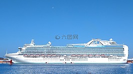 旅游船,渡船,春天