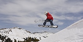 冬天,滑雪板,滑雪