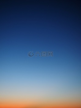 天空,蓝色,橙