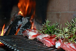 肉,網(wǎng)格,燒烤