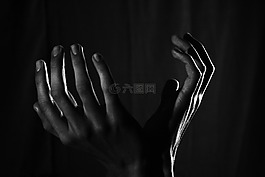 手,乞討,疼痛