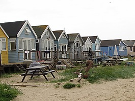 沙灘小屋,海灘,小屋