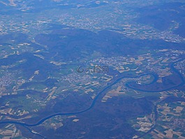 萊瑙,rheinschleife,鳥瞰圖