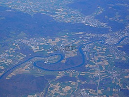 萊瑙,rheinschleife,鳥瞰圖