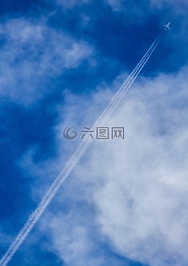 藍(lán)色,天空,云