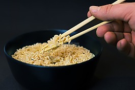 面條,湯,筷子