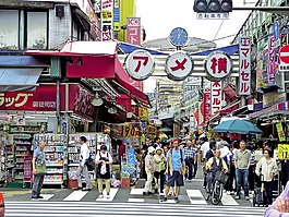 日本,上野,街