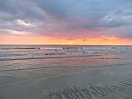 黃昏,北海,地平線