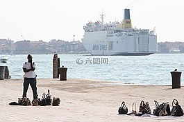 威尼斯,端口,船