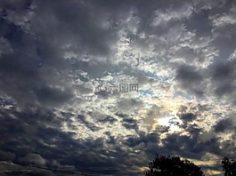 云,天空,光