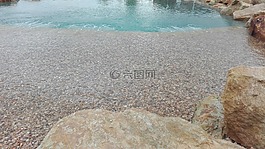 水,泻湖,石头