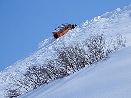 山,路,通過