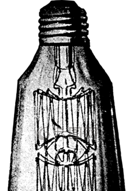 老式灯泡,酿酒,古插图