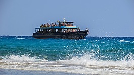 波,海,船