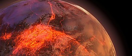 行星,紅色,空間