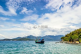 云,天堂,島