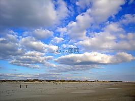 天空,云,空白