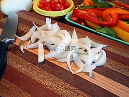 蔥,辣椒,蕃茄