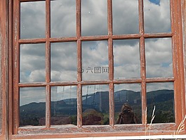 摄影,画面窗口,山