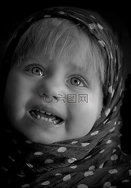 孩子們,小女孩,照片