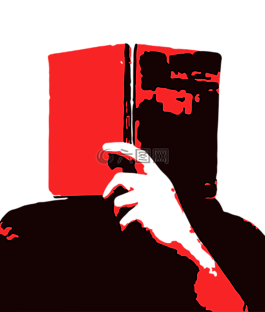 書,男子,黑色