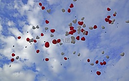 婚禮,氣球,慶祝活動
