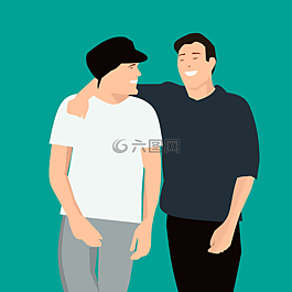 友誼,男子,字符