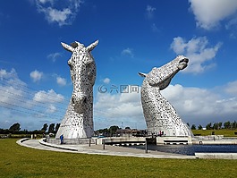 kelpies,苏格兰,造像