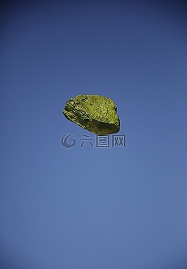 石,黄色,浮动