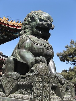 中国风,狮子,美景