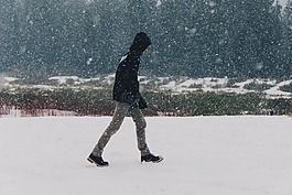 雪,暴雪,冬天