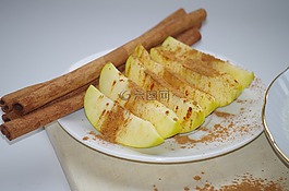 蘋果,肉桂,板