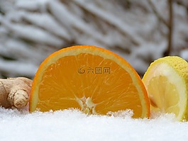 橙,姜,檸檬