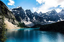 冰碛湖,湖,山