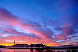 金門大橋,日落,里程碑