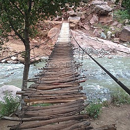 橋,溪,路口
