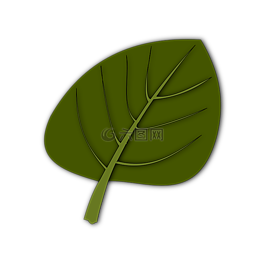 葉,綠色,植物