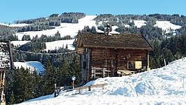 滑雪旅馆,山上的小屋,小木屋
