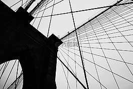 布魯克林大橋,結(jié)構(gòu),黑色和白色