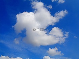 云,藍色的天空,天空