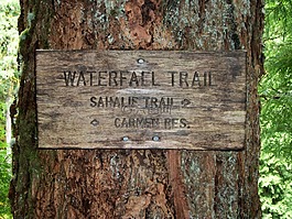 sahalie 瀑布,卡門(mén)水庫(kù),徑