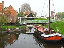 enkhuizen,运河,船