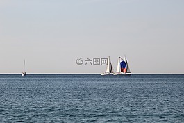 水體,海,帆船