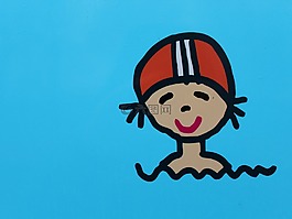游泳,男孩,孩子