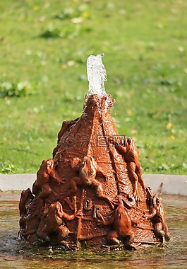 噴泉,水景,泡沫