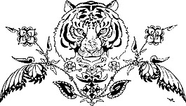 虎,動物,裝修
