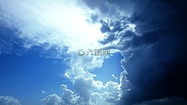 云,天空,藍色